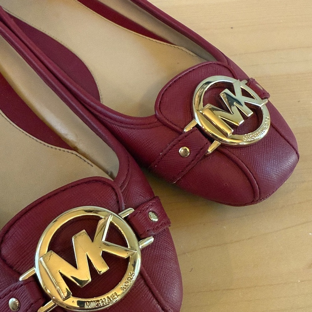 Michael Kors Moccasins Flats Red 7 - Picture 10 of 10